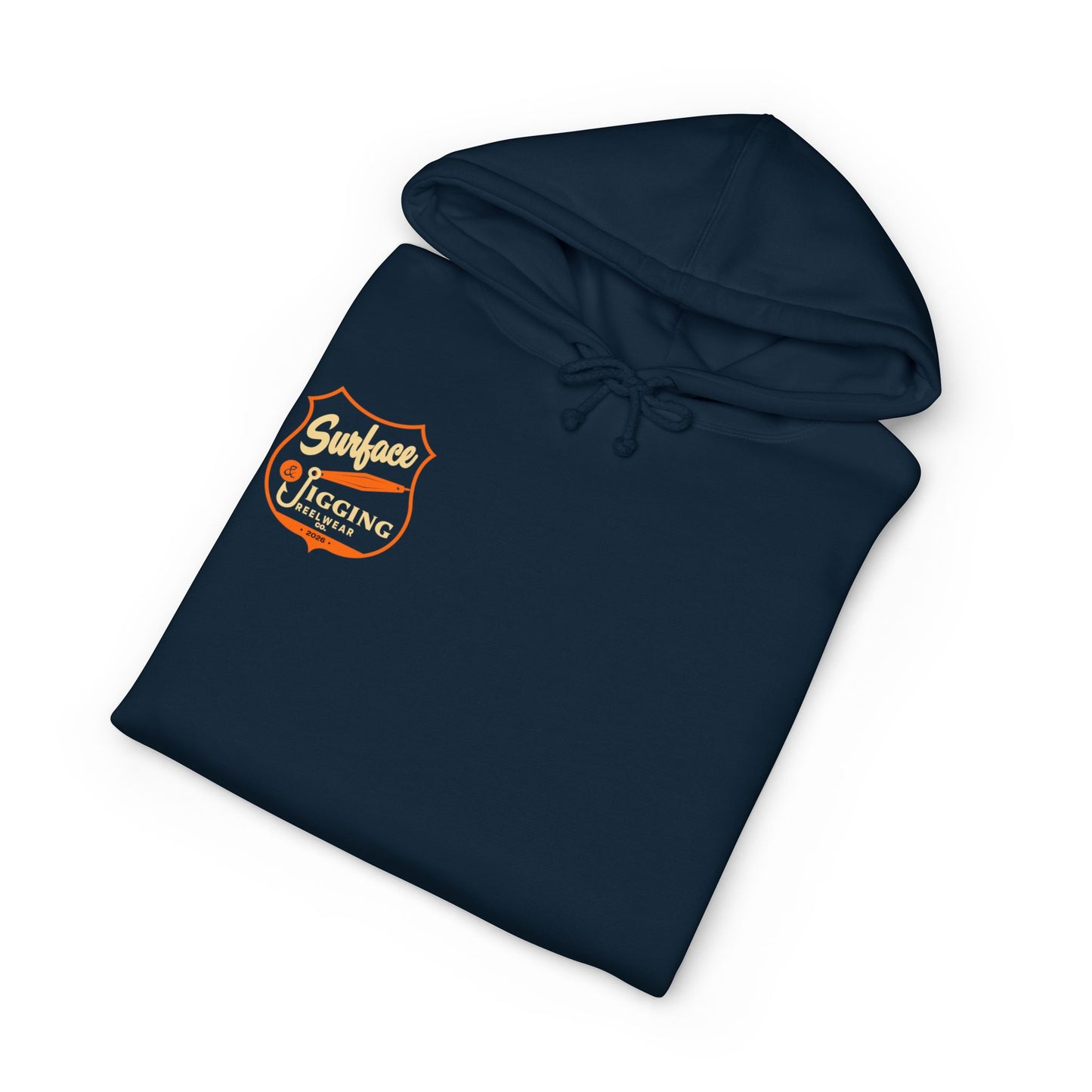 Surface and Jigging Hoodie - Navy Blue