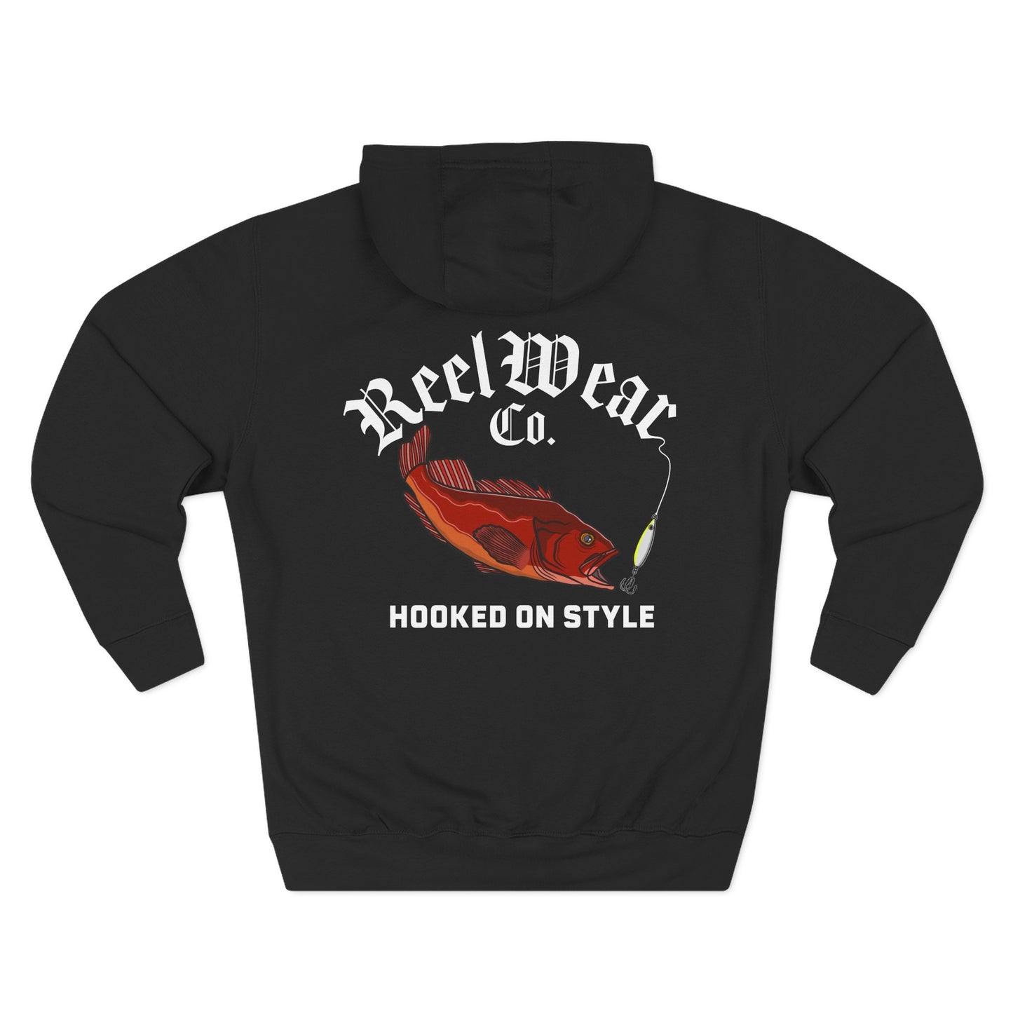 Rock Fish Hoodie - Black