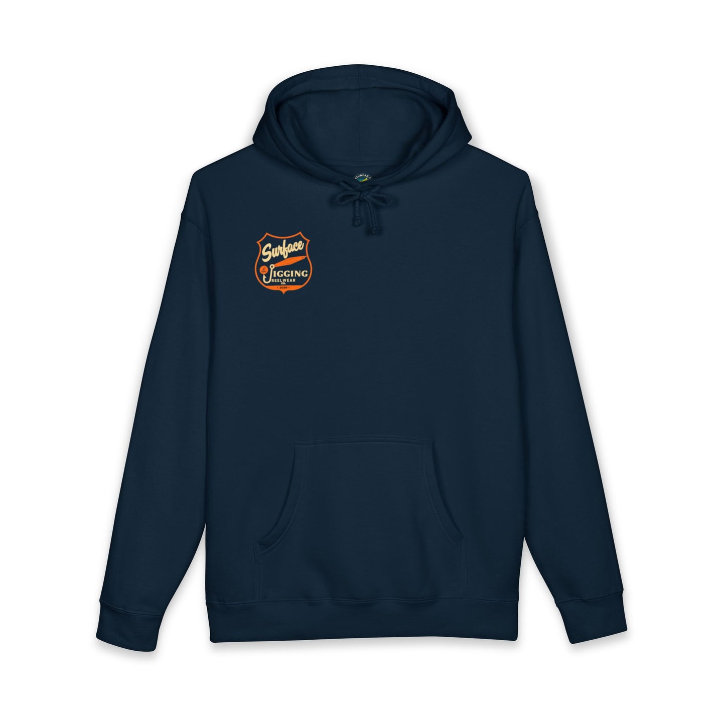 Surface and Jigging Hoodie - Navy Blue