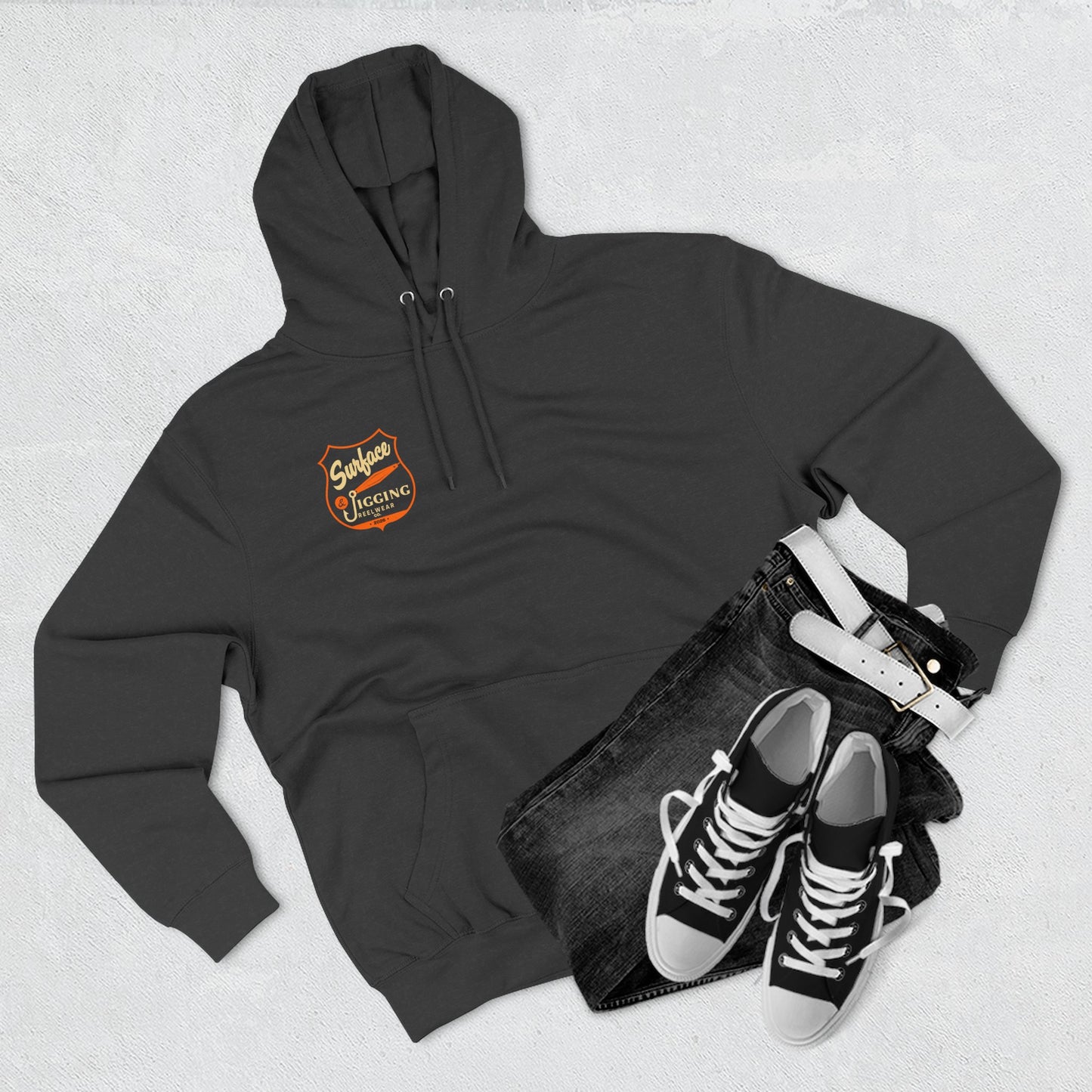 Surface and jigging Hoodie - Grey