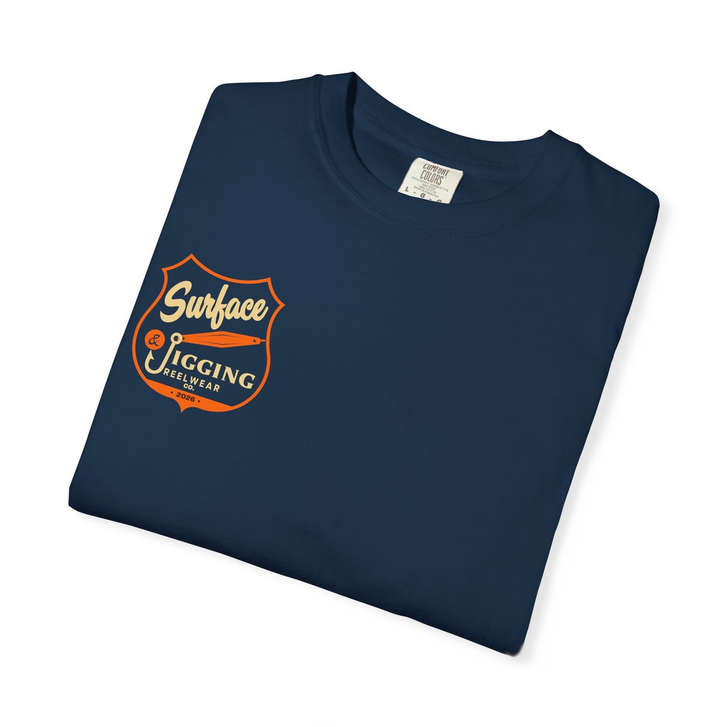 Surface and jigging Tee - Navy Blue