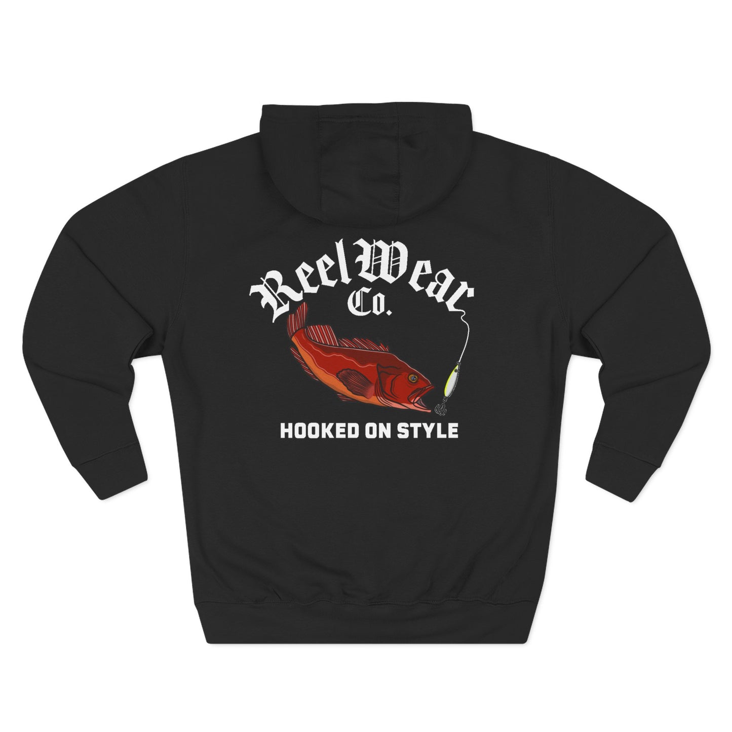 Rock Fish Hoodie - Black
