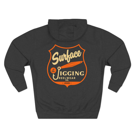Surface and jigging Hoodie - Grey